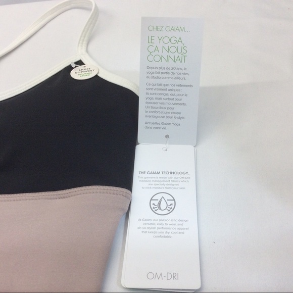 Gaiman Athena Color block Women’s Yoga Bralette /Bra size:  XS Black pink/white - Picture 9 of 16